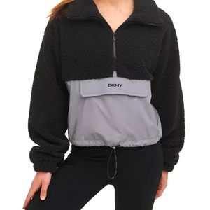 DKNY BLK/GRAY SIZE MEDIUM PULLOVER